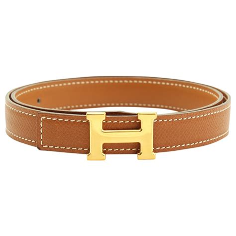 hermes thin brown belt|hermes brown leather belts.